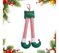 Patas Rellenas De Papá Noel De Navidad, Piernas De Papá Noel De Navidad Decoración De Piernas De Papá Noel Decoración De Piernas De Duende Navideño para Árboles De Navidad, Coches, Chimeneas, Puertas