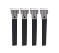 Patas somier 30 x 30 mm patas cuadradas con abrazaderas 27 cm 4 uds