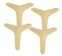 Patas triangulares para sofá, 4/5/6/7 pulgadas, patas de piel de hierro para cocina, sala de estar y baño, juego de 4 patas elegantes para muebles, duraderas y fáciles de instalar