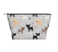 Patas y Huesos de Chihuahua, Bolsa de artículos de tocador Bolsa de Maquillaje Bolsa de cosméticos Bolsa de artículos de tocador de Viaje portátil