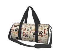 Patas y Huesos de Perro, Bolsa de Viaje de Gran Capacidad, Bolso Redondo, Bolsa de Viaje Deportiva, Bolsa de Mano, Bolsa de Fitness