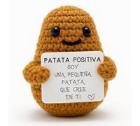 Patata Positiva© | Regalo Original y Divertido | Decoración Hogar | Idea Graciosa | Cumpleaños y Fiesta | Niña Niño Mujer Hombre Hermano Hermana Amigo | Sorpresa Oficina Compañero | Peluche Motivadora