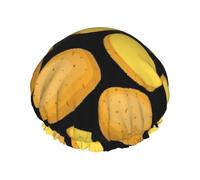 Patata vegetal,Gorro de ducha, gorro de noche, gorro de baño elástico impermeable de doble capa, reutilizable para el cabello.