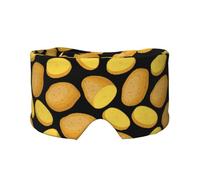 Patata vegetal,Máscara para ojos con bloqueo de luz y protección ocular completa para dormir, orejeras y ojos.