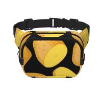 Patata Vegetal,Riñonera Cuadrada de Doble Capa, Bolso de Viaje, Bolso Informal para el Pecho.