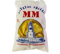 Patatas Fritas MM Onduladas 200g - Sin Gluten Sin Lactosa - Snack Tradicional Crujiente - Patatas Seleccionadas Aceite Girasol