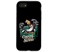 Patatas Fritas para Gatito Estresado Lazy Cat Fritas para Hacer Frente al estrés Carcasa para iPhone SE (2020) / 7/8