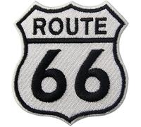 Patch Biker - Parche bordado termoadhesivo para chalecos y chalecos de moto, para decoración de ropa de moto, bordado en Pilot Motorcycle, para chaquetas de moto (Route 66)