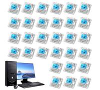 Patch Blue Switches - Tecla de repuesto para teclado de rendimiento consistente | Garantiza una mayor productividad Interruptores de eje transversal | Teclados de repuesto para Eje Progra