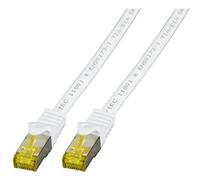 Patch Cable Cat.7 Plug RJ45 6 A S/FTP LSZH 0.5 m White
