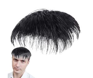 Patch de cabello para hombres: toppers de cabello corto para ropa diaria, de reemplazo de cabello liviano | Color uniforme de color natural para la cobertura de cabello, mancha calva o