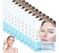 Patch De Colágeno Para Ojeras Y Bolsas Bajo Los Ojos, Ajuste De Contorno Completo De 360°, Hidratante Y Firmeza Para Líneas Finas, Apto Para Todos Los Tipos De Piel (10pcs)