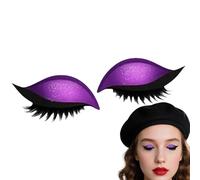 Patch de pestañas de sombra de ojos perezosa | Pegatizas de pestañas reutilizables | 1 par pegatina de línea de párpado | P-estañas falsas de ojos naturales para conciertos, bodas, cosplay
