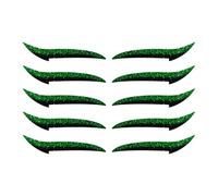 Patch Eyelash - Pegatizas De Revestimiento De Ojos | Calcomanía De Sombra De Ojos Para Mujeres, 10 Piezas Pegatinas De Maquillaje De Impermeable, Tira De Sombra De De Larga Duración Para Dama