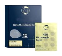 Patch Microneedle Nano - Microaiguilles Solubles avec Soin Actif Concentré | Adhésif Cutané Anti-Rides pour Contour Yeux Visage | Traitement - Beauté Nuit Peau Raffermissante