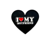 Patch Nation Broche de metal con texto en inglés "I Love My Boyfriend" para cosplay