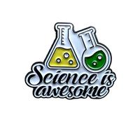 Patch Nation Science Is Awesome Scientist - Broche de metal para cosplay