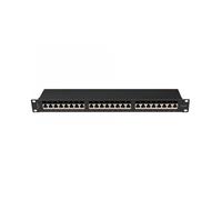 Patch Panel Lanberg 24 Puertos 1U Cat.6A Ftp 19" Negro
