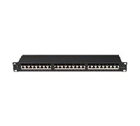 Patch Panel Lanberg 24 Puertos 1U Cat.6A Ftp 19" Negro