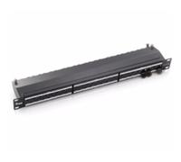 Patch panel 24 puertos categoria 6a apantallado premium color gris cla