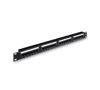 Patch panel aisens a141-0307 24 puertos - 19'/48.26cm - 1u - para rj45 cat. 5e - dual idc - acepta cables de calibres 26 / 24 /