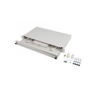 Lanberg Panel de parche de fibra de 19" 1U 24XSC SIMPLEX/24XLC dúplex