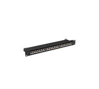 PATCH PANEL LANBERG 24 PUERTOS 1U 19" CAT.7 FTP NEGRO