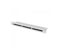 Patch panel lanberg 24 puertos 1u 19 pulgadas cat.6a utp con organizador cables gris