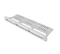 Lanberg Keystone Patch Panel 19'' with Organizer, 24 Port 1U, Grey
