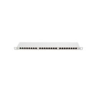 Lanberg Patch Panel 24 Port 0.5U, Cat. 6, Shielded, Grey