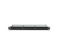 Patch Panel Lanberg PPU6-1048-B 1U 48 Puertos Cat6 Blindado Metal Negro