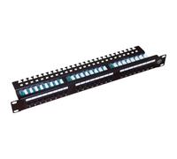 Patch Panel Roline Alantec PK013 24 Puertos Gigabit Ethernet Cat5e 1U Negro