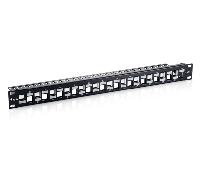 PATCH PANEL VACIO CAT.6 A 24 PUERTOS KEYSTONE APANTALLADO
