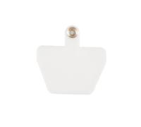 Patch Para Cordón De Teléfono Parche de clip trasero for teléfono móvil, gancho seguridad, tarjeta con anilla metálica for , correa cuello portátil, junta cordón for(White)