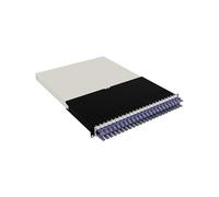 Patchbox Panel de conexión ONE 30 RU Cat.6a con 24 puertos y sistema de gestión de cables retráctil para racks de 48,3 cm, incluye cables planos de 10 GB y casetes, fácil configuración del servidor de