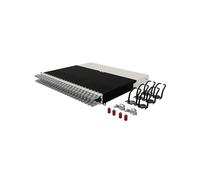 Patchbox Panel de conexión One 8 RU Cat.6a de 24 puertos con gestión de cables retráctil para rack de 19" con cables de red planos de 10 GB para una fácil configuración de red y red