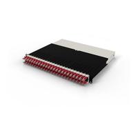 PATCHBOX patchbox.one - Solución Gestión Cables Red 8RU UTP Cat.6a PoE/PoE++ 24 Cables Retráctiles para Rack, Optimiza Espacio y Tiempo - Rojo