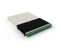 Patchbox Panel de conexión ONE 30 RU Cat.6a con 24 puertos y sistema de gestión de cables retráctil para racks de 48,3 cm, incluye cables planos de 10 GB y casetes, fácil configuración de red y