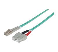 Patchcord INTELLINET SC/UPC-LC/UPC Dúplex Multi Mode OM3 5 m aqua | 751094