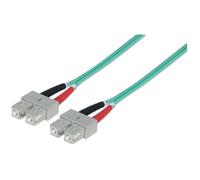 Patchcord INTELLINET SC/UPC-SC/UPC Dúplex Multi Mode OM3 3 m aqua | 751100