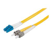 Patchcord INTELLINET ST/UPC-LC/UPC Dúplex Single Mode OS2 1 m Amarillo | 474016