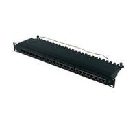 Patchfeld, Cat 6, 24 Port, 19", schwarz RAL 9005