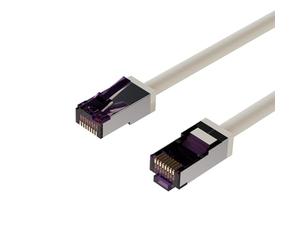Patchkabel Flexline Cat. 6A S/FTP, hochflexibel, Kurze Bauform, PIMF, 500MHz, Grau, 0,25m Marca