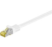 Patchkabel S/FTP, m. CAT 7 Rohkabel, WeiÃŸ, 25m, LSZH, RJ45 (CAT 6A) Stecker