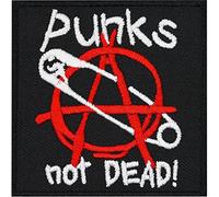 Patchking - Parche con Texto en inglés Punks Not Dead