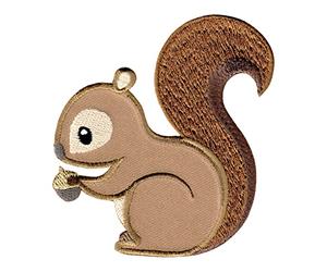 PatchMommy Ardilla Parche Termoadhesivo Parche Bordado para Ropa - Parches Infantiles y Apliques para Niños