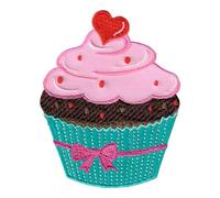 PatchMommy Cupcake Muffin Magdalena Tarta Parche Termoadhesivo Parche Bordado para Ropa - Parches Infantiles y Apliques para Niños