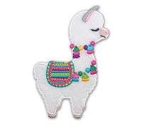PatchMommy Llama Alpaca Parche Termoadhesivo para Ropa de Niños, 9 x 6,5 cm