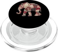 Patchwork Elefante Boho Floral Étnico Mandala PopSockets PopGrip para MagSafe