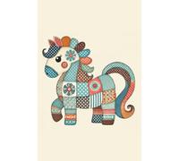 Patchwork Pony Notebook: Quilted Dreams in Color | Adorable stitched pony cover notebook for young dreamers and animal lovers.